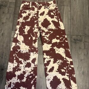 super cute BDG cow print jeans